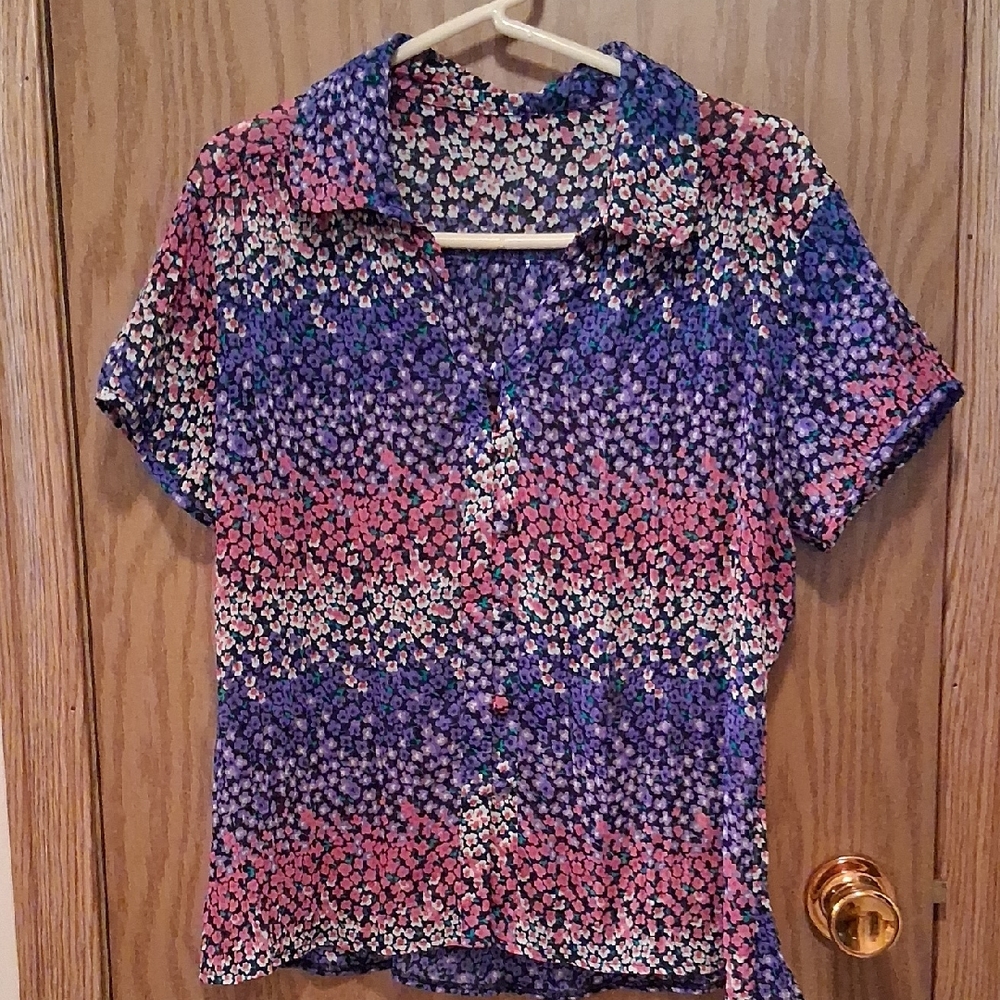 Floral Patterned Women's Top